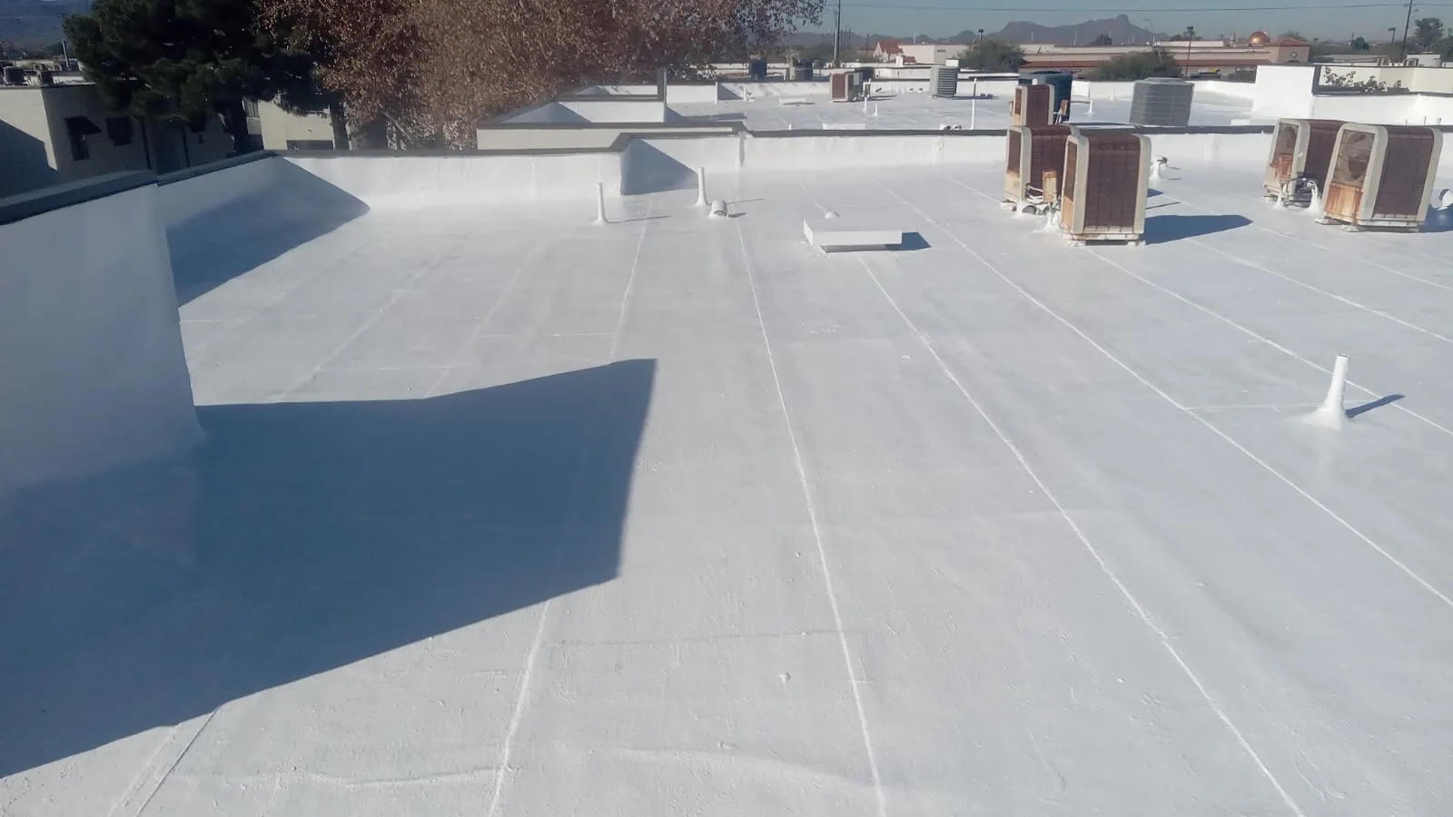 commercial roof flat gilbert foam