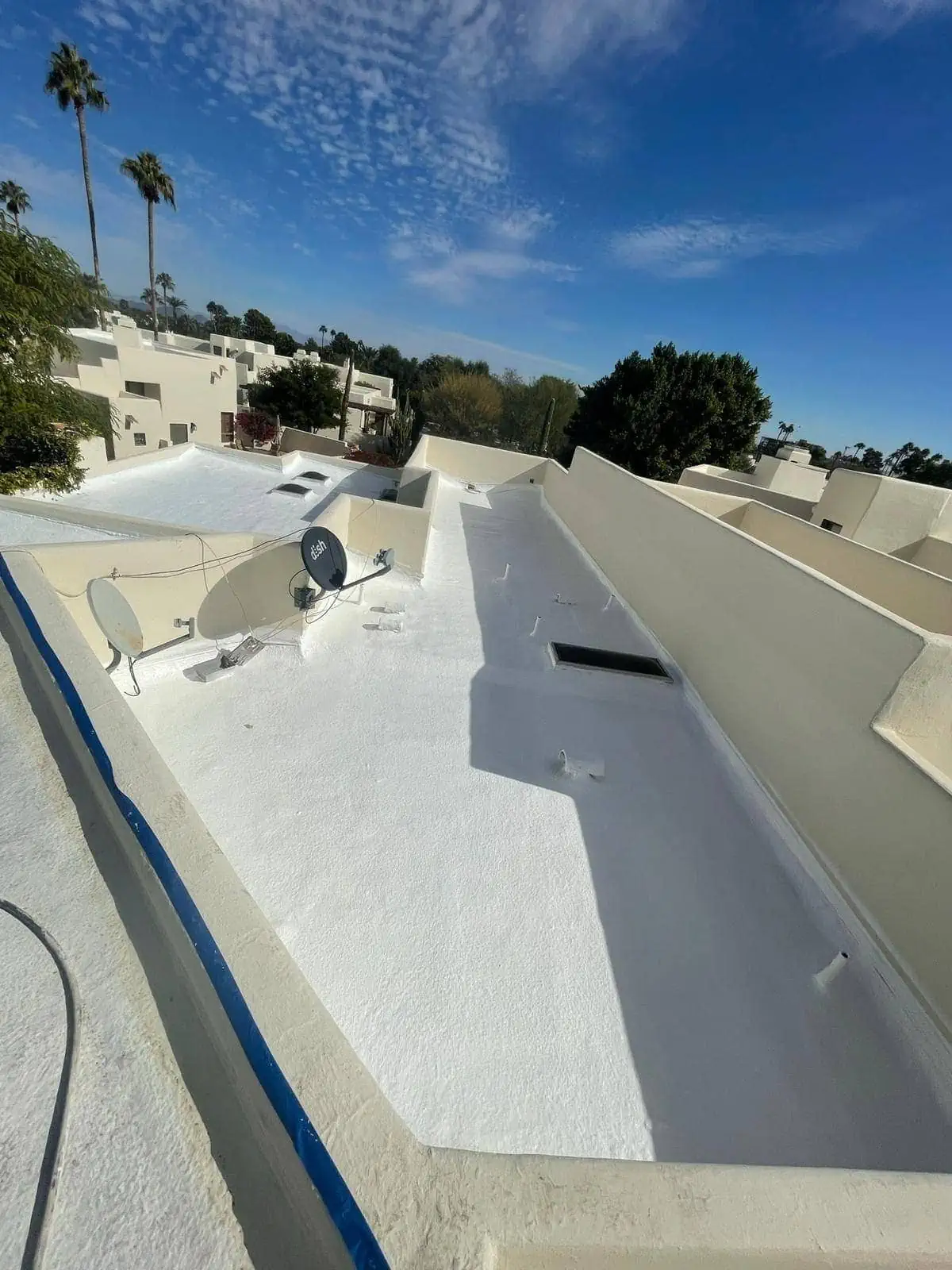 foam roof installation in gilbert az completed