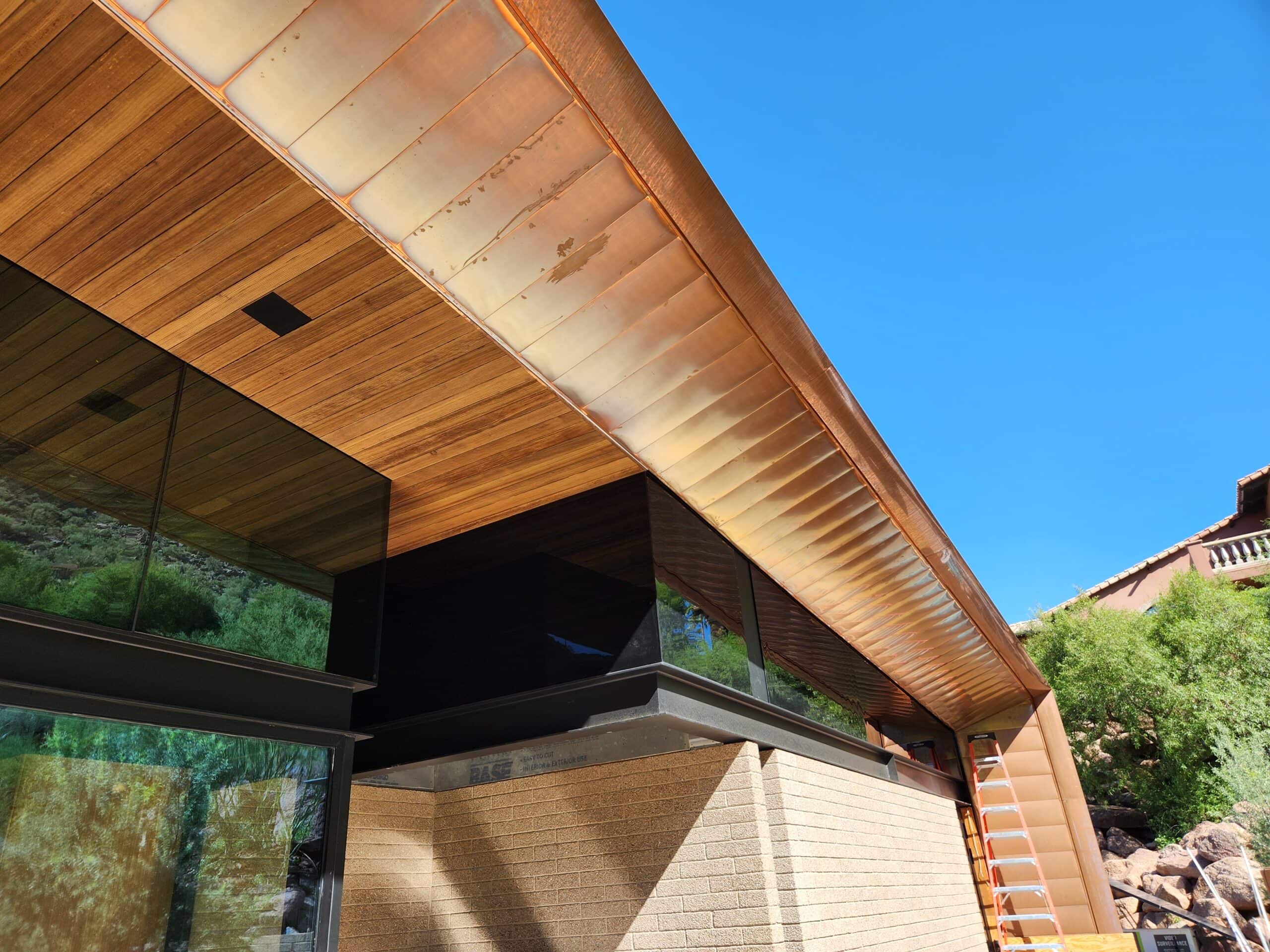 A new copper roof by behmer in Cave Creek.