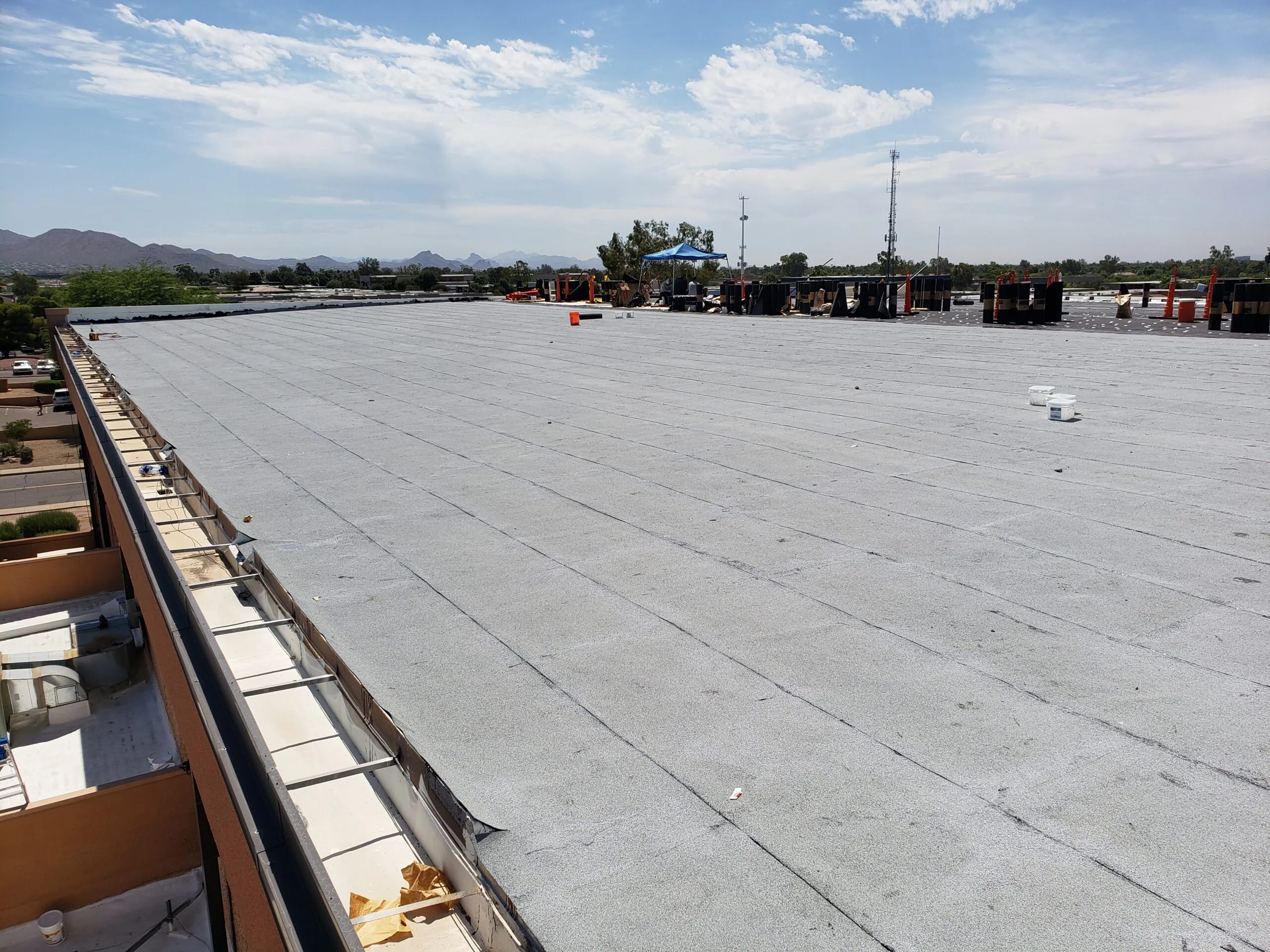 commercial flat roof carefree post behmer comprehensive replacement