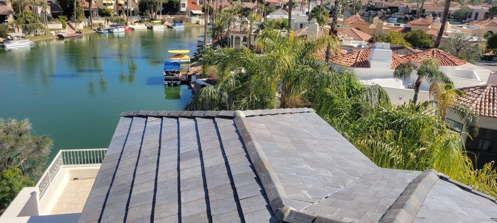 Unique metal tile roofing options available in Ironwood Village by Behmer.